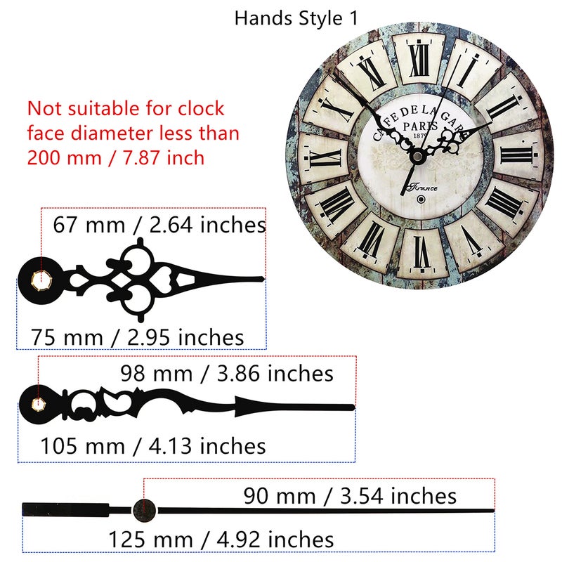 TIKROUND Youngtown 12888 Snap in Type 4.5mm Hour Shaft Length Continuous Sweep Non Threaded Quartz Clock Movement 8mm Total Shaft Length (A Hands). - Image 4